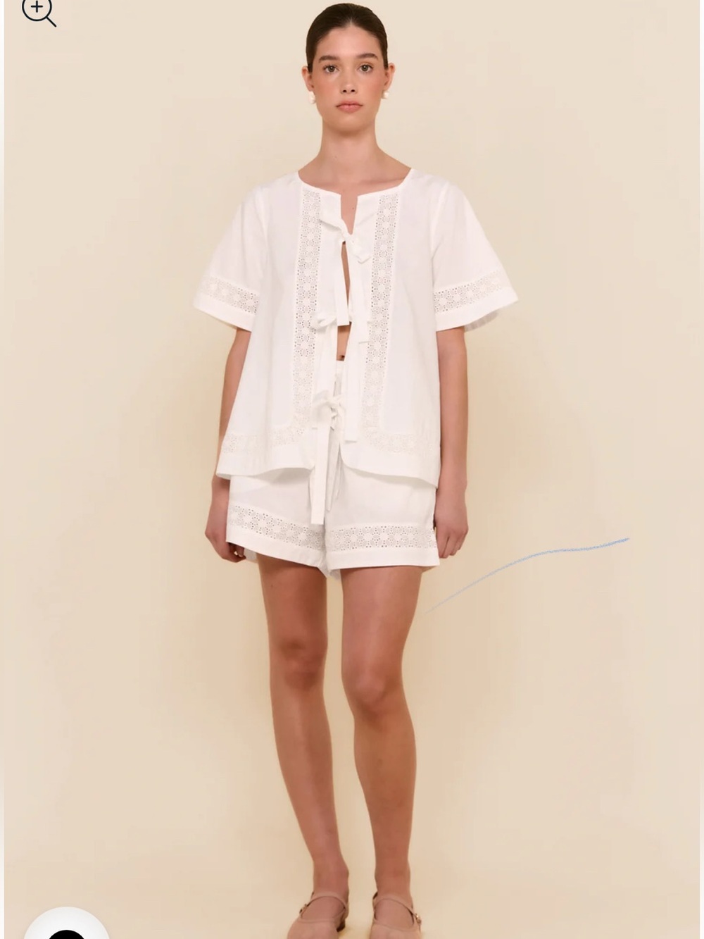 NWOT Piyama Giselle Pajama Lounge Set White Size XS - Picture 11 of 12